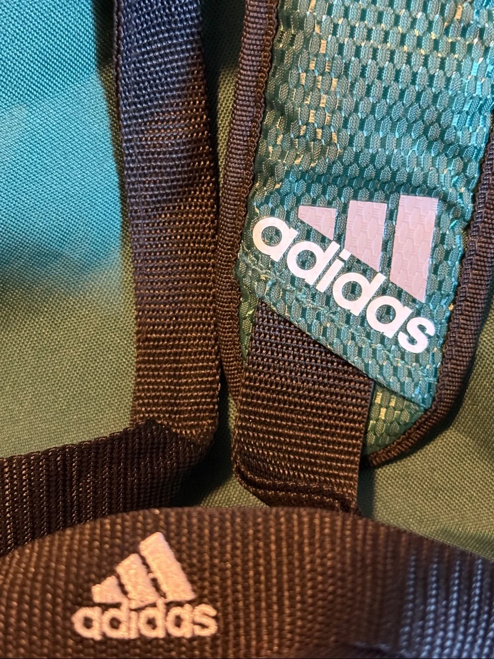 adidas Defender III green duffle bag 24x13x12 Emerald Green, multi-compartments